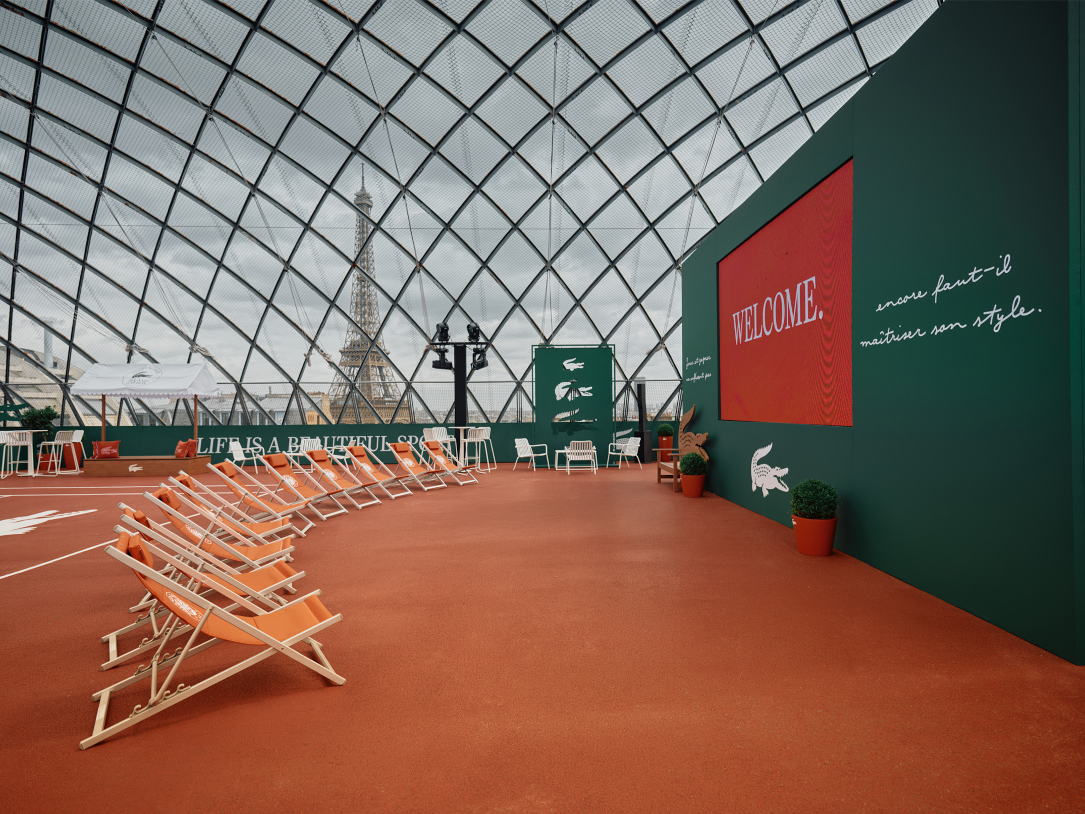 The exceptional Club Lacoste Roland-Garros Paris